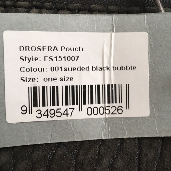 NWT AVGVS sueded black bubble pouch - Picture 3 of 5